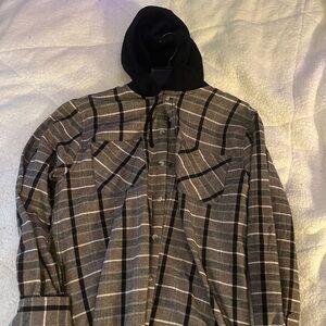 Flannel hoodie